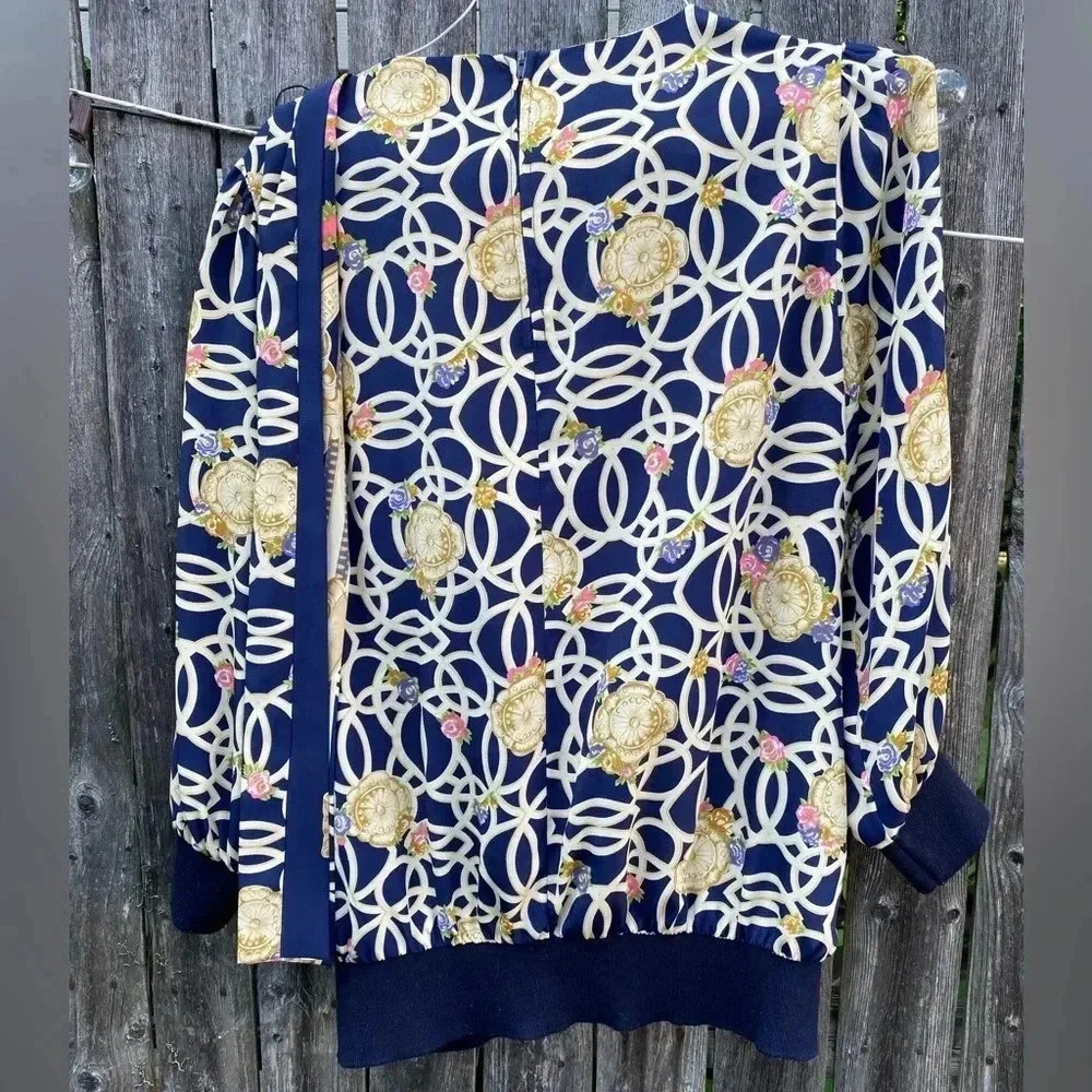 Jo Hanna York Women Shirt- Vintage 80s - Excellent Condition- Long Sleeves- 12 - Picture 8 of 12